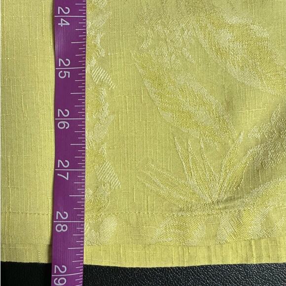 Island Republic Yellow Embroidered Short Sleeve Silk Button Down Size XXL - Picture 8 of 8